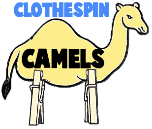 Clothespin Camels