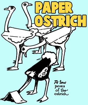 How to Make Standing Paper Ostriches
