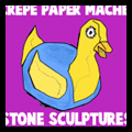 Papier Mache Stone Sculptures