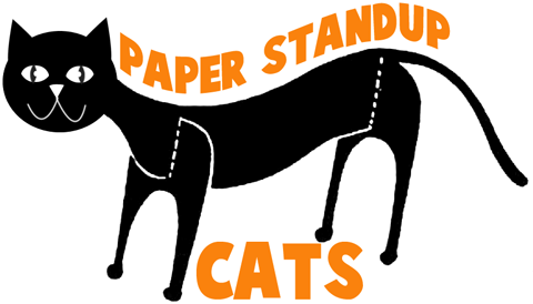 Easy to Make Standing Paper Black Cat 