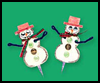 Snowman Crafts for Kids : How to Make Snowmen with Arts and Crafts