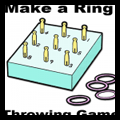 How to Make a Ring Toss Throwing Game with a Box, Clothespins, and Rubber Jar Rings 