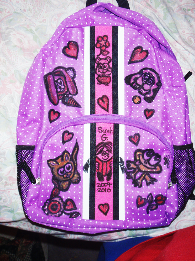 Personalize & Decorate Your School Book Bags / BackPacks with Sharpie