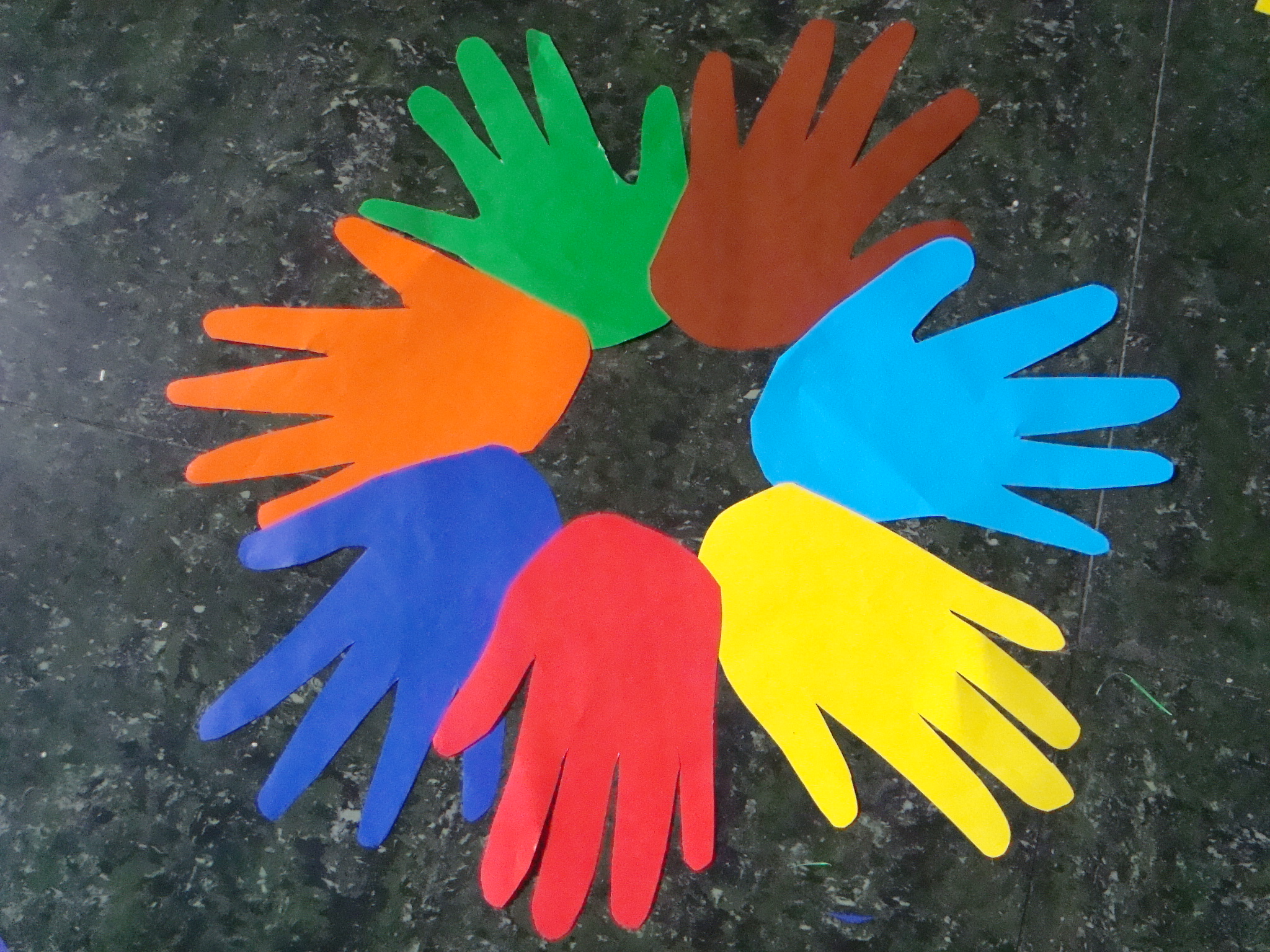 Family Go-Round: Martin Luther King Colored Hands Wreath