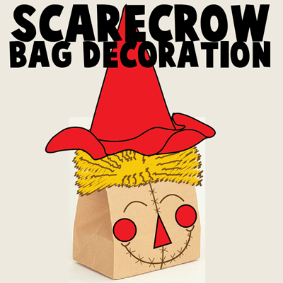 Scarecrow Paper Bag Craft  Scarecrow Craft for Fall or Halloween