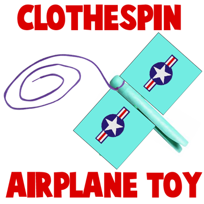Clothespin Airplanes  Airplanes from Popsicle Sticks and Clothespins