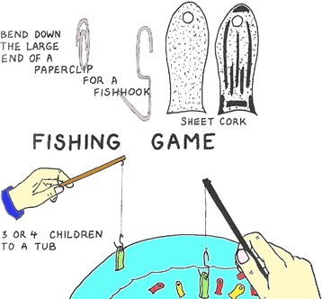 cork with fishing pole clip art