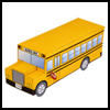 Bus Crafts for Kids: Ideas to make Yellow School Busses with easy arts ...