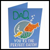 Fathers Day Fish Card Craft	for Kids 