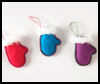 Felt      Mitten and Ice Skate Ornament   : Gloves and Mittens Crafts Ideas for Children