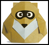 Making Origami Racoon