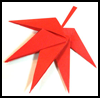 How to Make Origami Leaves - Maple Leaf