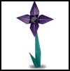 How to Make Origami Flowers - Iris