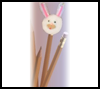 Easter
  Bunny Pencil Toppers    : Crafts Projects with Pom Poms