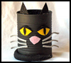 Halloween Black Cat Crafts for Kids : Make Spooky Black Cats with arts ...