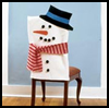 Snowman      Chair Covers    : Winter Snowman Craft Ideas