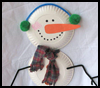 Paper      Plate Snowman   : Snowmen Crafts for Children