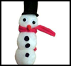 Snowman      Magnet or Pin   : Snowmen Crafts for Children