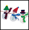 Snowman      Garland    : Winter Snowman Craft Ideas