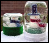 Snow      Globe Winter Snowing Craft